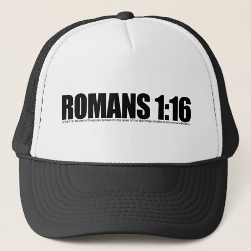 Romans 116 trucker hat