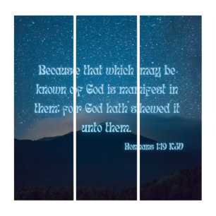Romans 1:19 KJV Bible Verse Pic Wall Art