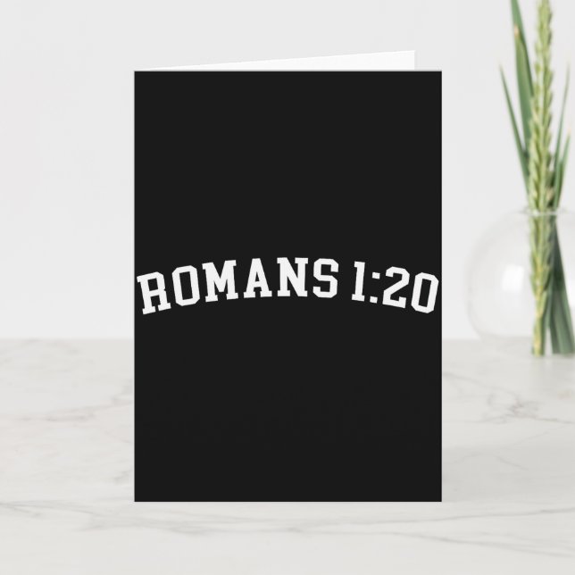 Romans 1_20  card (Front)