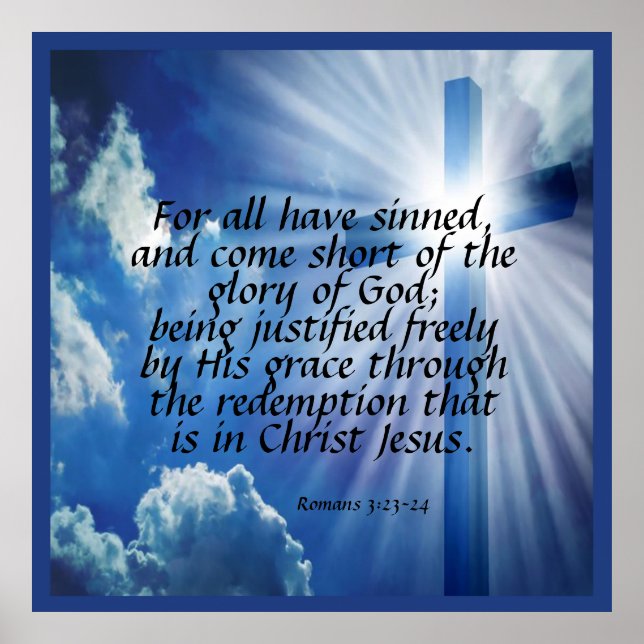 Romans 3:23-24  poster (Front)