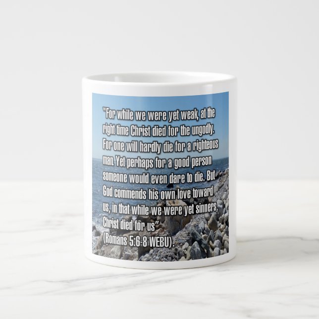 Romans 5:6-8 WEBU Mug (Front)