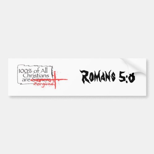 Romans 58 bumper sticker