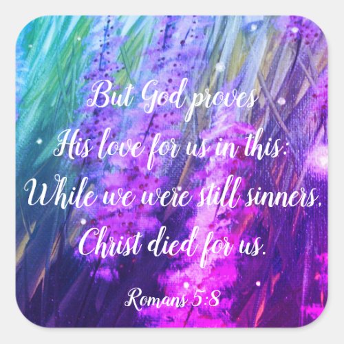 Romans 58 Christian Bible Scripture Stickers