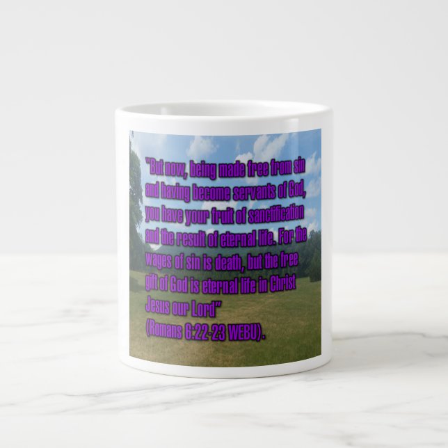 Romans 6:22-23 WEBU Mug (Front)