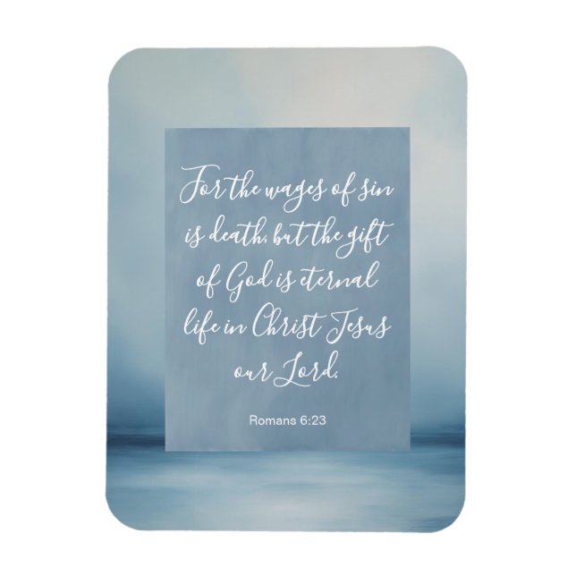 Romans 6:23 Customizable Bible Verse  Magnet (Vertical)