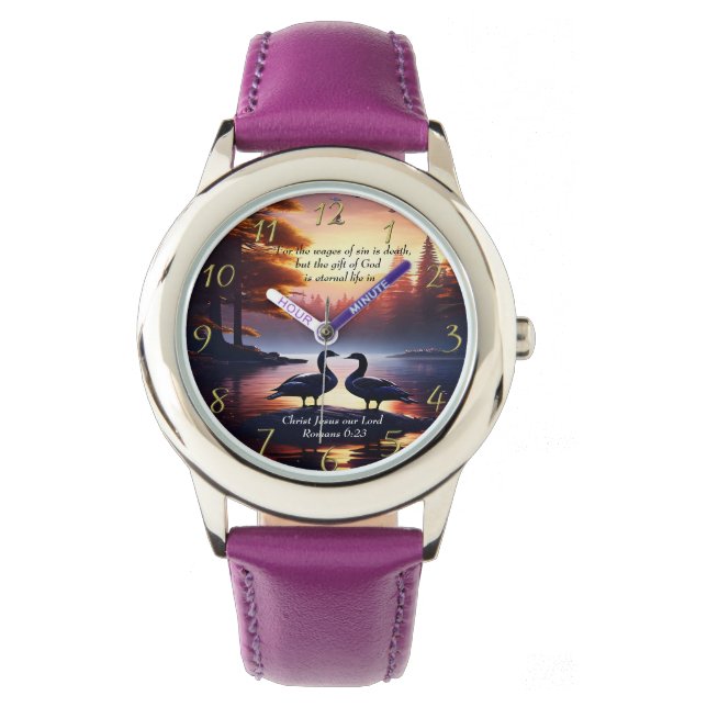  Romans 6:23 God so loved   Watch (Front)