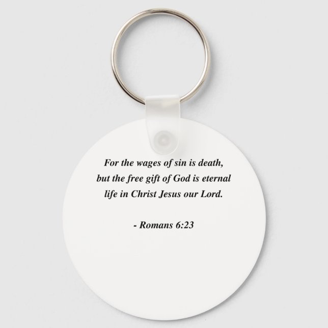 ROMANS 6:23 KEYCHAIN (Front)