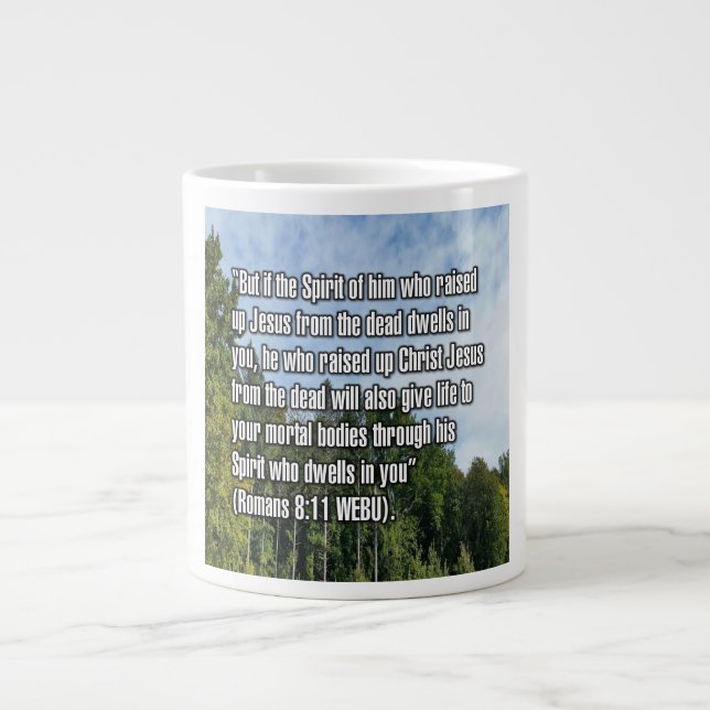 Romans 8:11 WEBU Mug (Front)