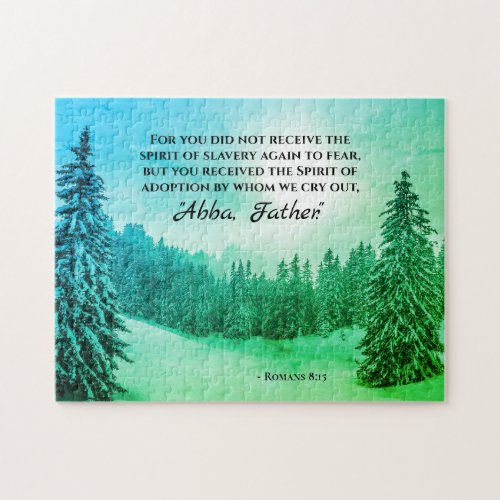 Romans 815 We cry out Abba Father Jigsaw Puzzle