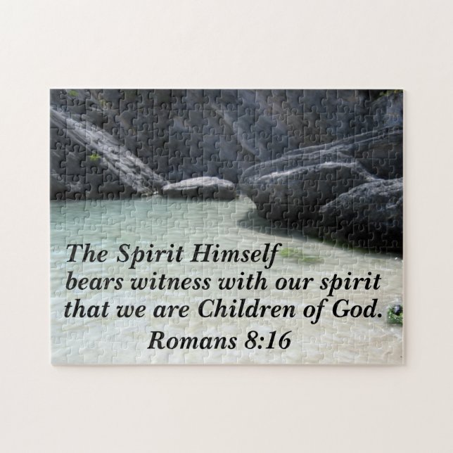 Romans 8:16 The Spirit himself bears witness Jigsaw Puzzle (Horizontal)