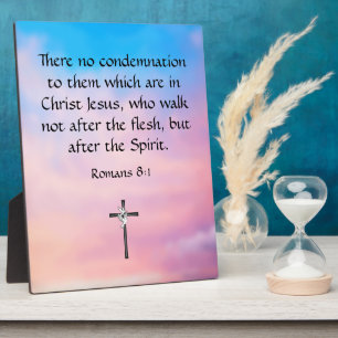 Romans 8:1 plaque