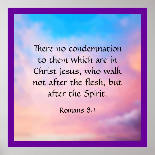 Romans 8:1  poster (Front)