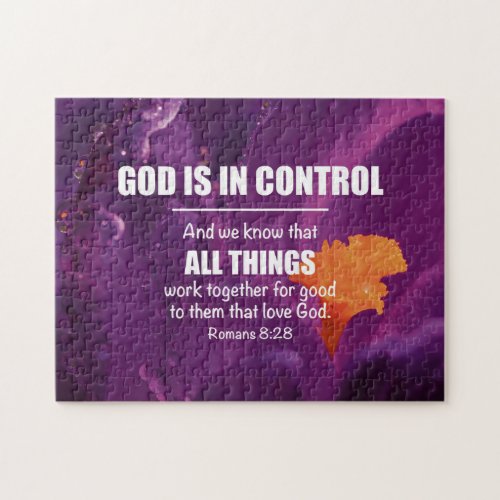 ROMANS 828 All Things Work Together Christian Jigsaw Puzzle