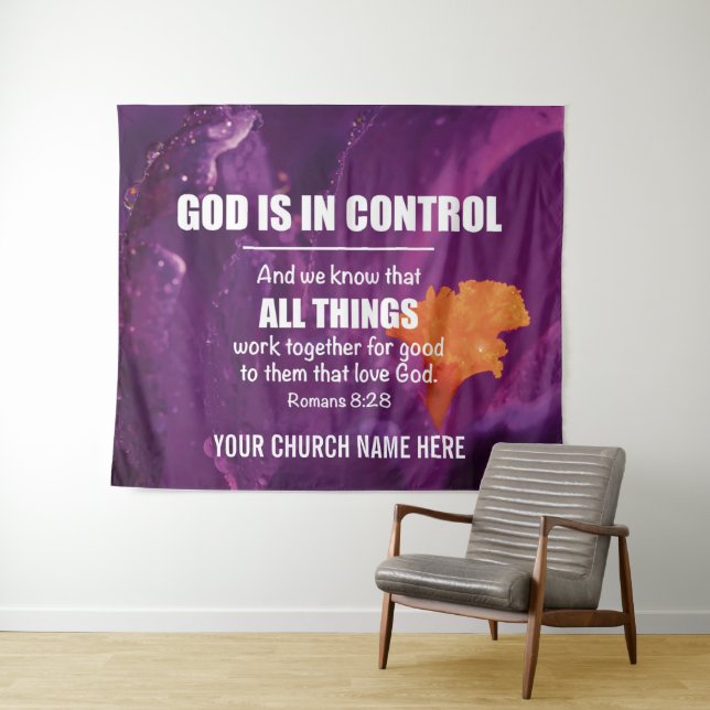 Romans 8:28 ALL THINGS WORK TOGETHER Church  Tapestry (In Situ (Horizontal))