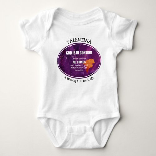 Romans 828  ALL THINGS WORK TOGETHER Custom Baby Bodysuit