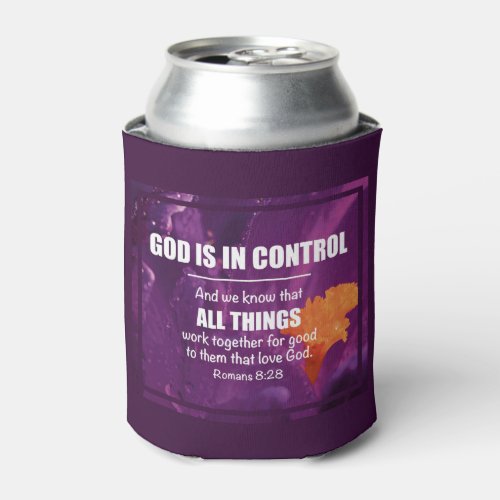 Romans 828 ALL THINGS WORK TOGETHER Monogram Can Cooler