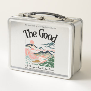 Romans 8:28 Artwork Metal Lunch Box
