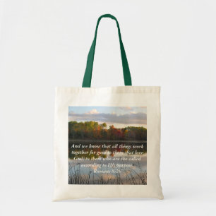 "Romans 8:28" Bag