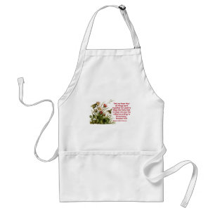 Romans 8:28 Bee Motif Adult Apron