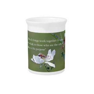 Romans 8:28 beverage pitcher