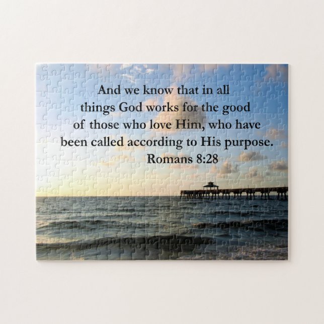 ROMANS 8:28 BIBLE JIGSAW PUZZLE (Horizontal)