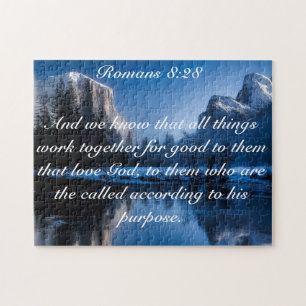 Romans 8:28 Bible Verse Jigsaw Puzzle