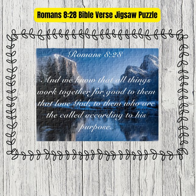 Romans 8:28 Bible Verse  Jigsaw Puzzle (Romans 8:28 Bible Verse Jigsaw Puzzle
)