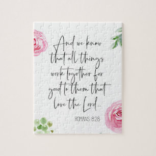 Romans 8:28 Bible Verse Puzzle