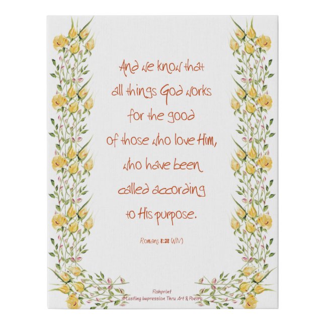 Romans 8:28 Canvas (Front)