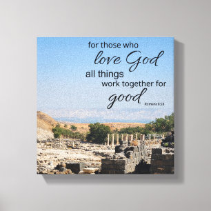 Romans 8:28 Canvas Print