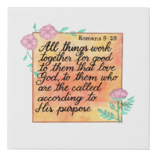 Romans 8:28 Canvas Print