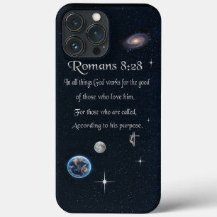 Romans 8:28 Christian Bible verse iPhone 13 Pro Max Case