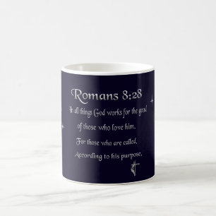 Romans 8:28 Christian Bible verse Coffee Mug
