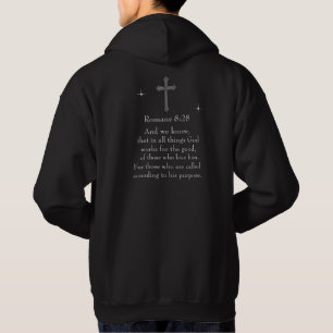 Romans 8:28 Christian Bible verse Hoodie