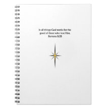 Romans 8:28 Christian Journal | Scripture Notebook