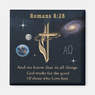 Romans 8:28 Christian  Magnet