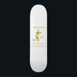 Romans 8:28 Christian merchandise Skateboard Deck<br><div class="desc">Romans 8:28 Christian merchandise</div>
