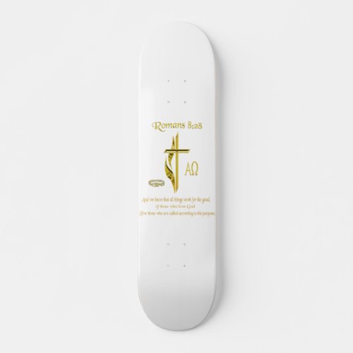 Romans 828 Christian merchandise Skateboard Deck