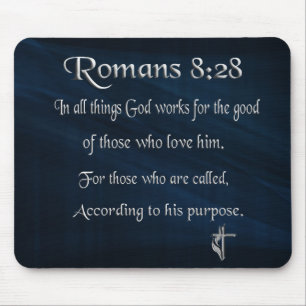 Romans 8:28 Christian Mouse Pad