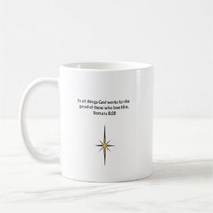 Romans 8:28 Christian Mug   Encouragement Gift