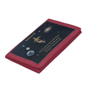 Romans 8:28 Christian Tri-fold Wallet