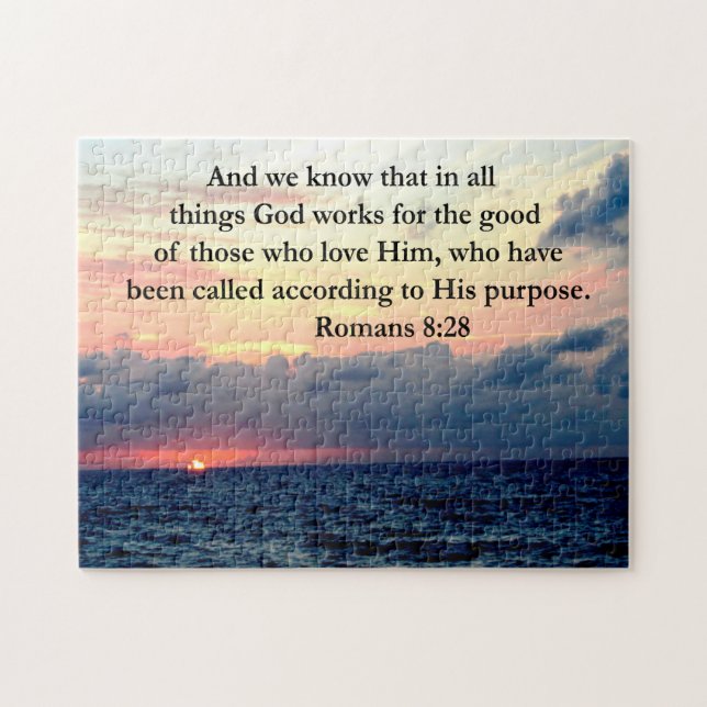 ROMANS 8:28 FAITH JIGSAW PUZZLE (Horizontal)