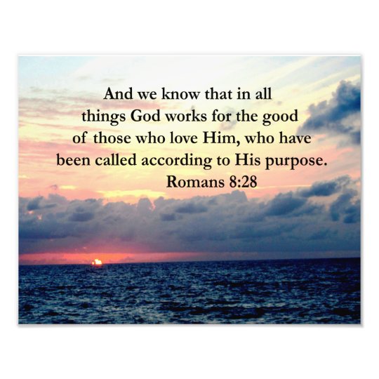 ROMANS 8:28 FAITH PHOTO PRINT | Zazzle.com
