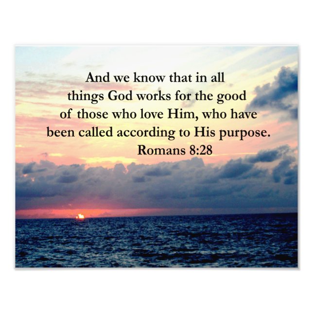 ROMANS 8:28 FAITH PHOTO PRINT (Front)