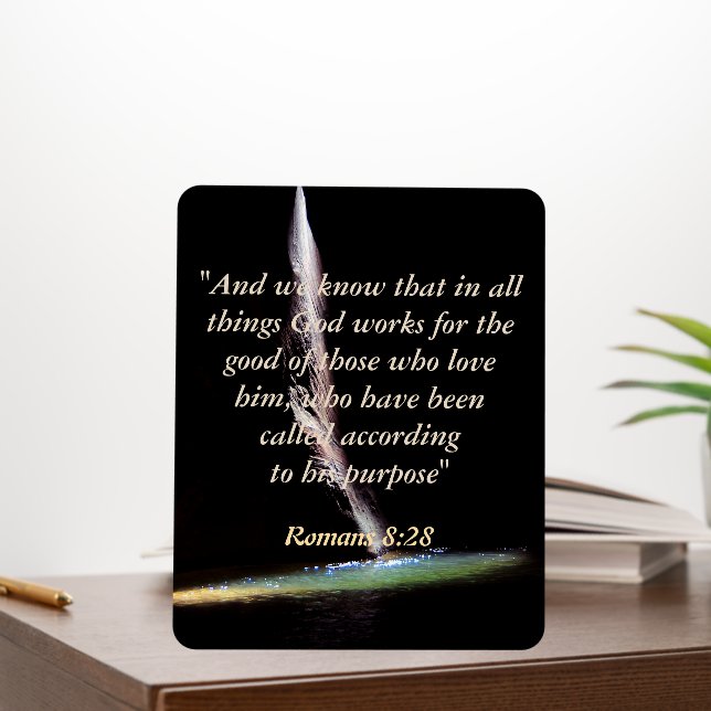 Romans 8:28 foam board (In Situ (Office))