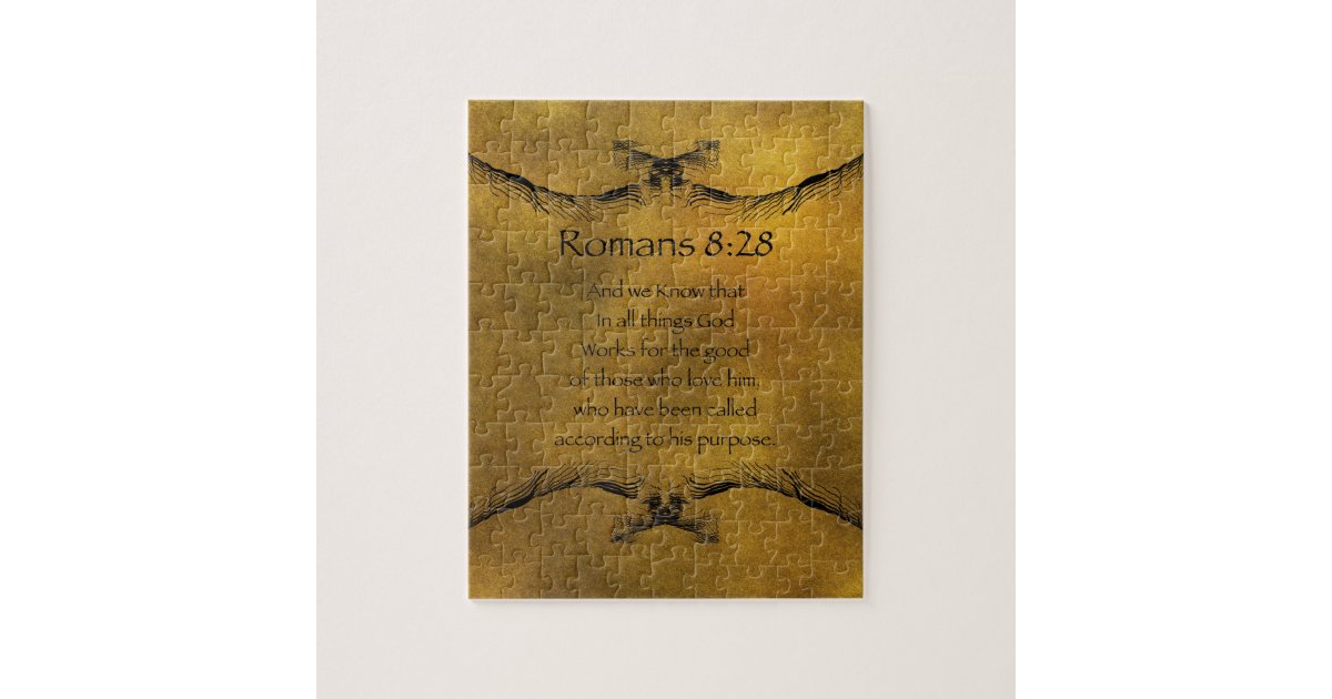 Romans 8:28 jigsaw puzzle | Zazzle