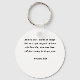ROMANS 8:28 KEYCHAIN