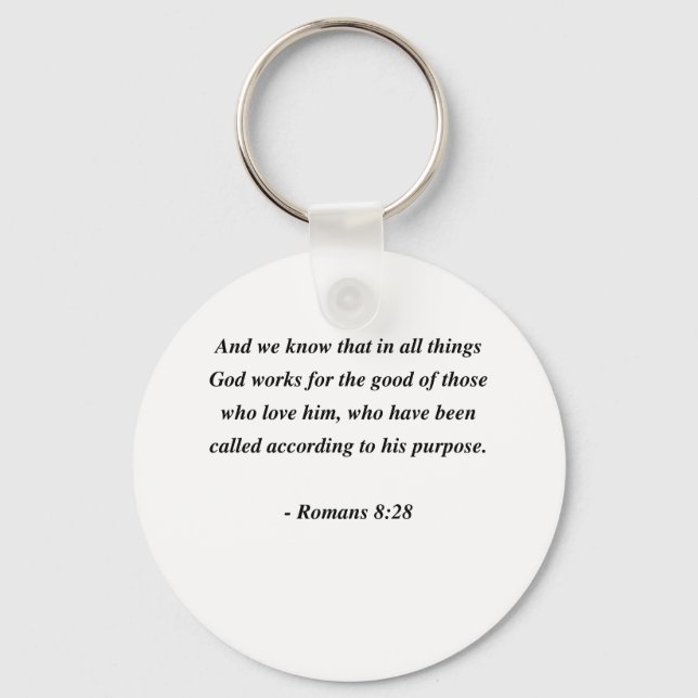 ROMANS 8:28 KEYCHAIN (Front)