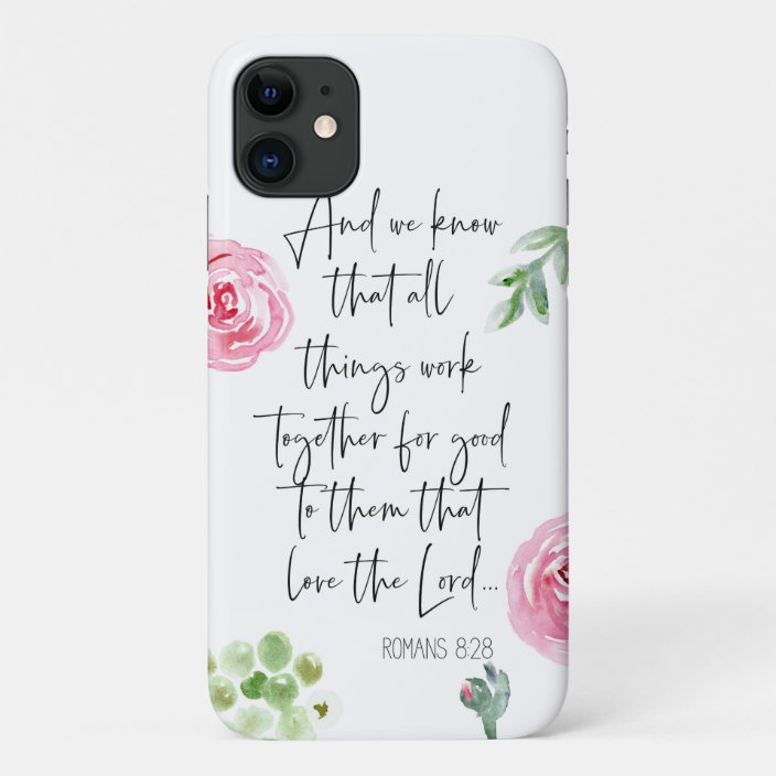 Romans 8 28 Kjv Iphone 11 Case Zazzle Com