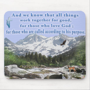 Romans 8:28 Mouse pad